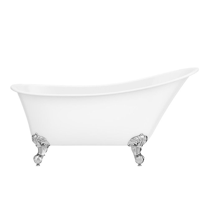 Harlow 1610 x 705mm Slipper Bath + Chrome Leg Set  Standard Large Image