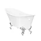 Harlow 1610 x 705mm Slipper Bath + Chrome Leg Set  In Bathroom Large Image