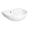 Harmonia 440 x 365mm 0TH Curved Wall Hung Basin  Feature Large Image