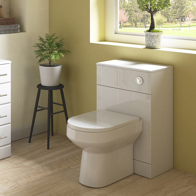 Harmony Gloss White BTW WC Unit with Cistern + Soft Close Seat W500 x D200mm  Feature Large Image