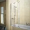 Haro Folding Bath Screen (800mm Wide - 4 Fold Concertina) Profile Large Image