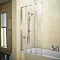 Haro Folding Bath Screen (800mm Wide - 4 Fold Concertina) Large Image