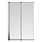 Haro Folding Bath Screen (1000mm Wide - 2 Fold Concertina) Profile Large Image