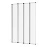 Haro Folding Bath Screen (1000mm Wide - 4 Fold Concertina)  Profile Large Image