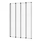 Haro Folding Bath Screen (1000mm Wide - 4 Fold Concertina)  Profile Large Image