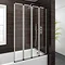 Haro Folding Bath Screen (1000mm Wide - 4 Fold Concertina) Large Image