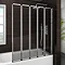 Haro Folding Bath Screen (1200mm Wide - 5 Fold Concertina) Large Image