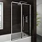 Haro Folding Bath Screen (800mm Wide - 2 Fold Concertina) Large Image