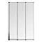 Haro Folding Bath Screen (900mm Wide - 3 Fold Concertina) Profile Large Image