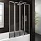 Haro Folding Bath Screen (900mm Wide - 4 Fold Concertina) Large Image