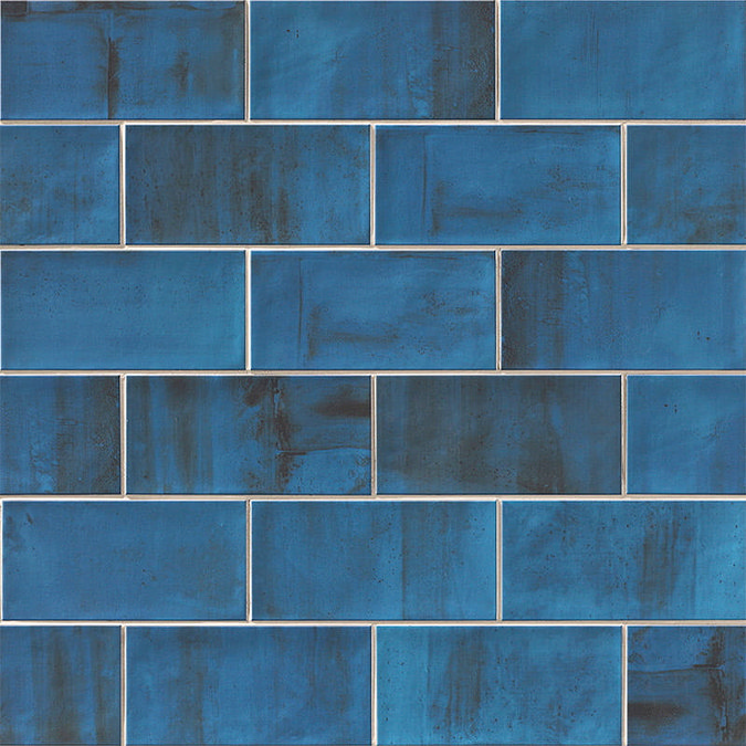 Harrison Blue Gloss Wall Tiles - 100 x 200mm