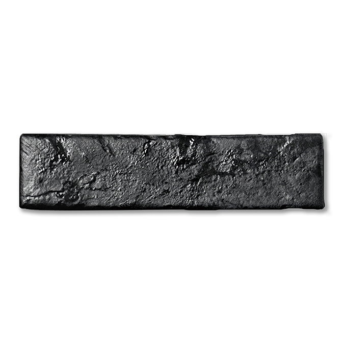 Hartby Black Rustic Brick Effect Wall Tiles - 70 x 280mm