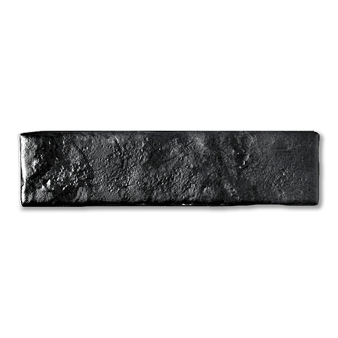 Hartby Black Rustic Brick Effect Wall Tiles - 70 x 280mm