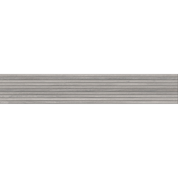 Havanna Grey Slatted Wood Effect Wall and Floor Tiles - 150 x 900mm  Profile Large Image