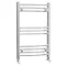 Hayle Curved Heated Towel Rail - W500 x H800mm - Chrome Large Image