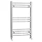 Hayle Curved Heated Towel Rail - W600 x H800mm - Chrome Large Image