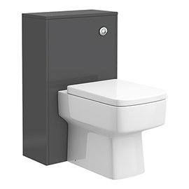 Haywood 500mm Gloss Grey WC Unit + Cistern Medium Image