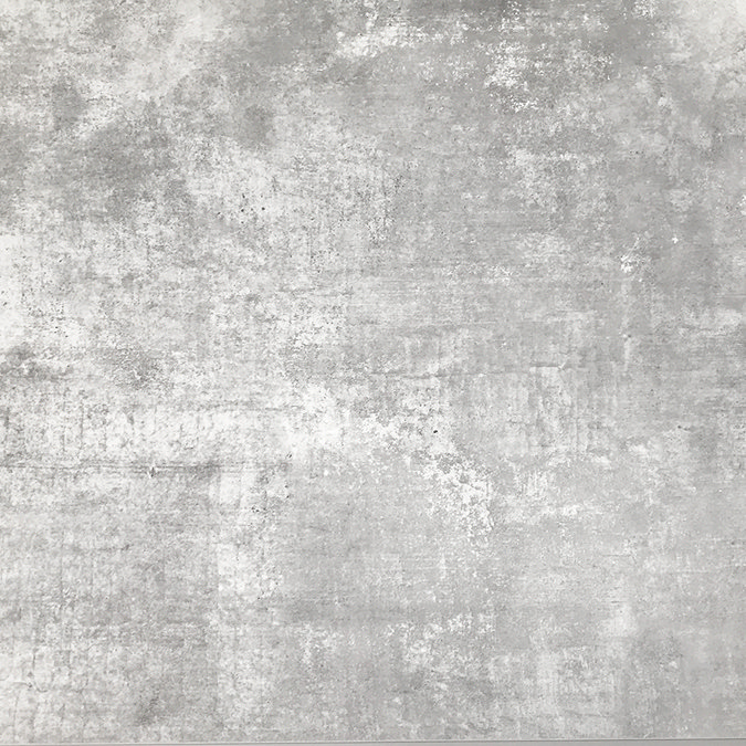 Haywood Gloss White / Natural Oak Wall Hung Countertop Vanity - 600mm w. Open Shelf + Bellato Grey Worktop  Standard Large Image