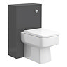 Haywood Grey Modern Sink Vanity Unit + Toilet Package  Standard Large Image