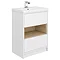 Haywood White Modern Sink Vanity Unit + Toilet Package  Profile Large Image