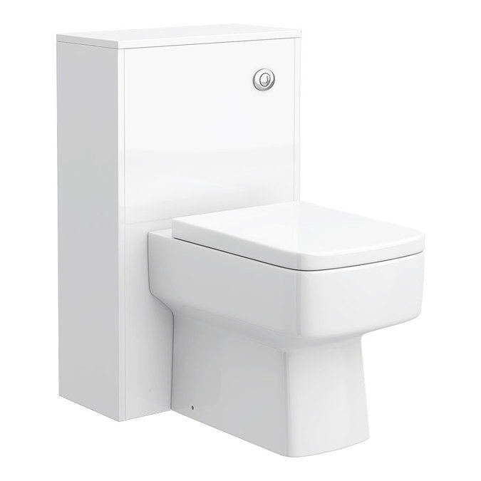 Haywood White Modern Sink Vanity Unit + Toilet Package  Standard Large Image