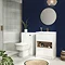 Haywood White Modern Sink Vanity Unit + Toilet Package Large Image
