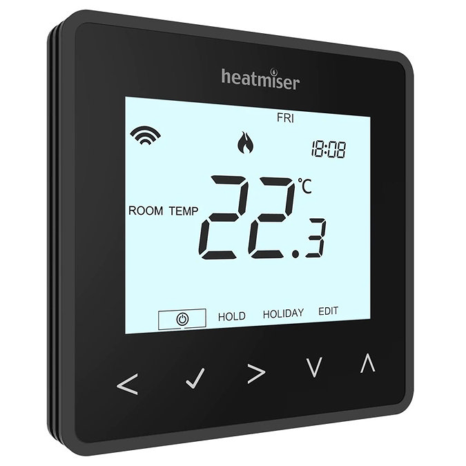 Heatmiser neoAir v2 Wireless Smart Thermostat - Sapphire Black Large Image
