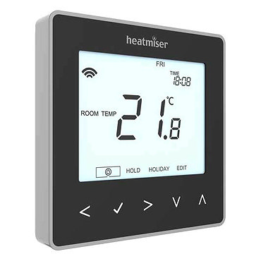 Heatmiser neoStat 12v V2 - Programmable Thermostat - Sapphire Black  Profile Large Image