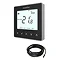 Heatmiser neoStat-e V3 - Electric Floor Heating Thermostat - Sapphire Black