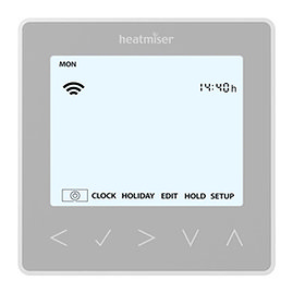 Heatmiser neoStat-hw V3 - Hot Water Programmer - Platinum Silver