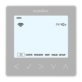 Heatmiser neoStat-hw V3 - Hot Water Programmer - Platinum Silver