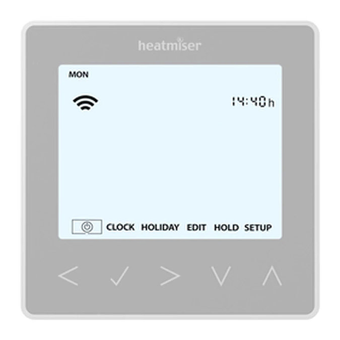 Heatmiser neoStat-hw V3 - Hot Water Programmer - Platinum Silver