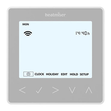 Heatmiser neoStat-hw V3 - Hot Water Programmer - Platinum Silver