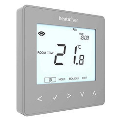 Heatmiser neoStat V3 - Programmable Thermostat - Platinum Silver