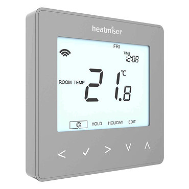 Heatmiser neoStat V3 - Programmable Thermostat - Platinum Silver