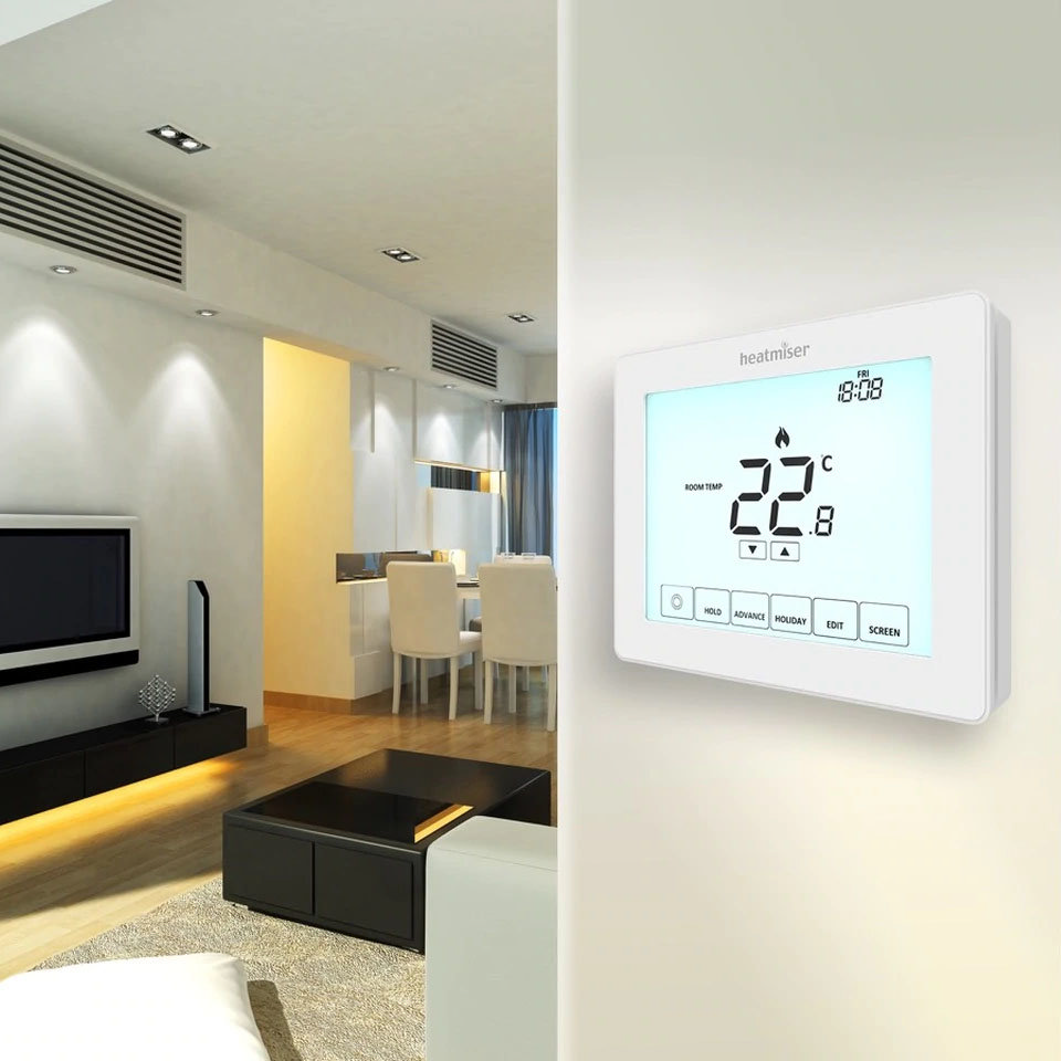 Heatmiser Programmable Touchscreen Room Thermostat - Heatmiser Touch v2  Standard Large Image