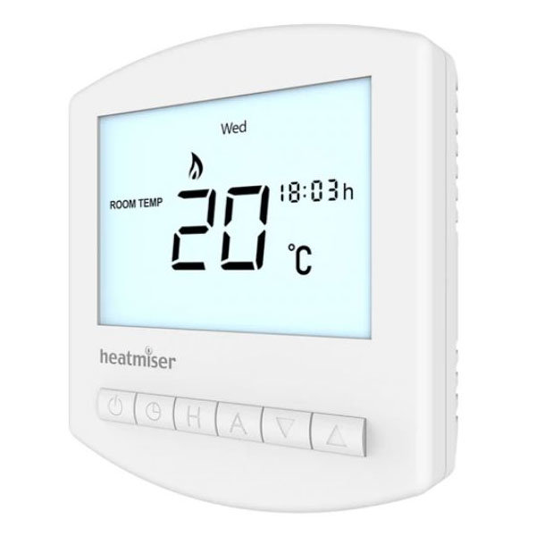 Heatmiser Slimline-B Battery Powered Programmable Thermostat Large Image