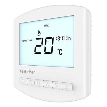 Heatmiser Slimline-B Battery Powered Programmable Thermostat  Profile Large Image