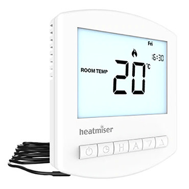 Heatmiser Slimline-e v3 Electric Underfloor Heating Thermostat  Profile Large Image