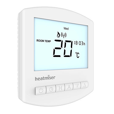 Heatmiser Slimline-RF Wireless Thermostat  Profile Large Image