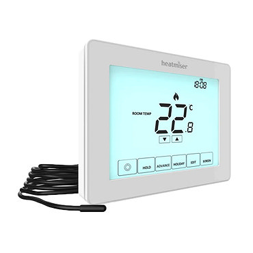 Heatmiser Touchscreen Electric Floor Heating Thermostat - Touch-e V2  Profile Large Image