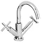 Ultra Helix Crosshead Mono Basin Mixer w/ High Swivel Spout & Waste Large Image