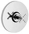 Helix Concealed Thermostatic Sequential Shower Valve with Round Plate Large Image