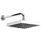 Ultra Helix Square Fixed Shower Head 250mm and Arm - Chrome Large Image