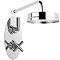 Helix Concealed Twin Shower Valve with Sunflower Fixed Head Large Image