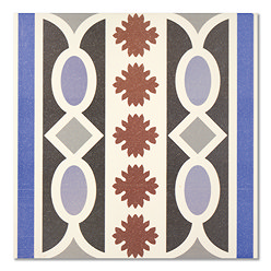 Hellier Border Patterned Wall and Floor Tiles - 200 x 200mm