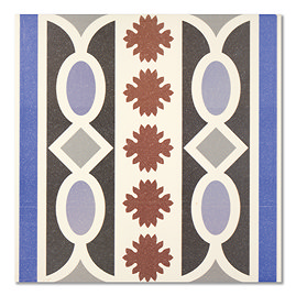Hellier Border Patterned Wall and Floor Tiles - 200 x 200mm