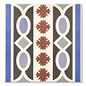 Hellier Border Patterned Wall and Floor Tiles - 200 x 200mm