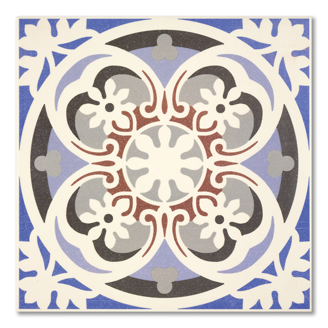 Hellier Patterned Wall and Floor Tiles - 200 x 200mm