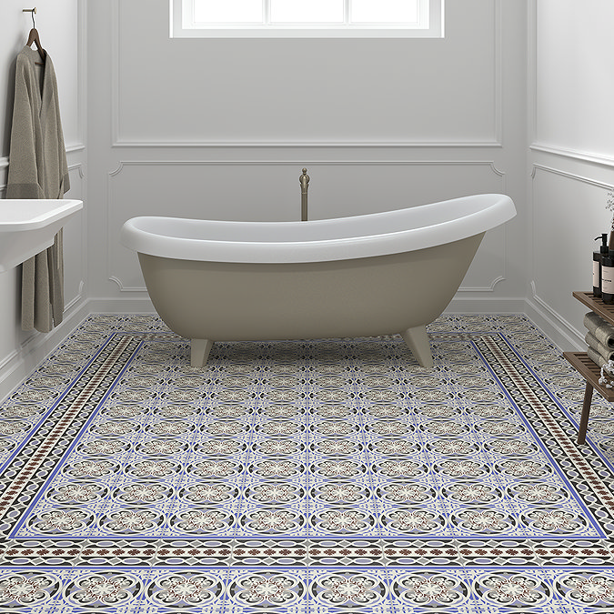 Hellier Patterned Wall and Floor Tiles - 200 x 200mm